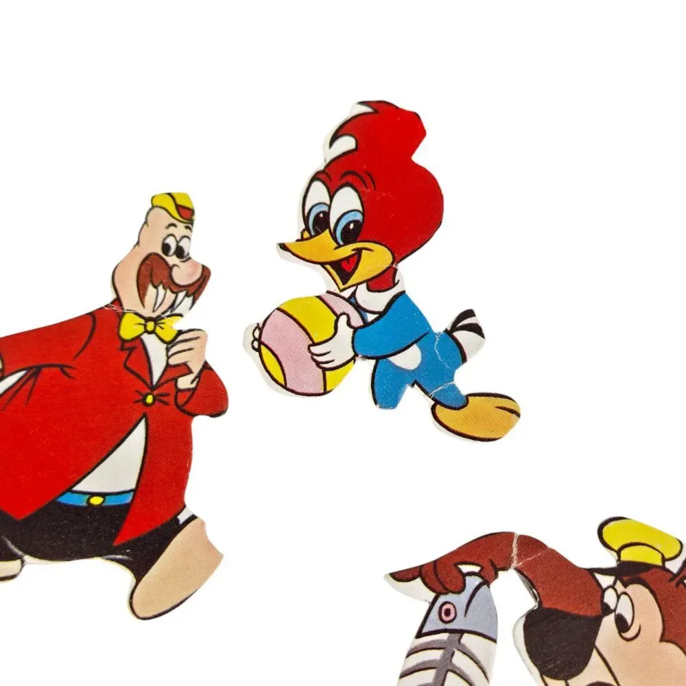 Rare 1963 Woody Woodpecker Flannel Board Play‎ Set Parts Used 16 Pieces